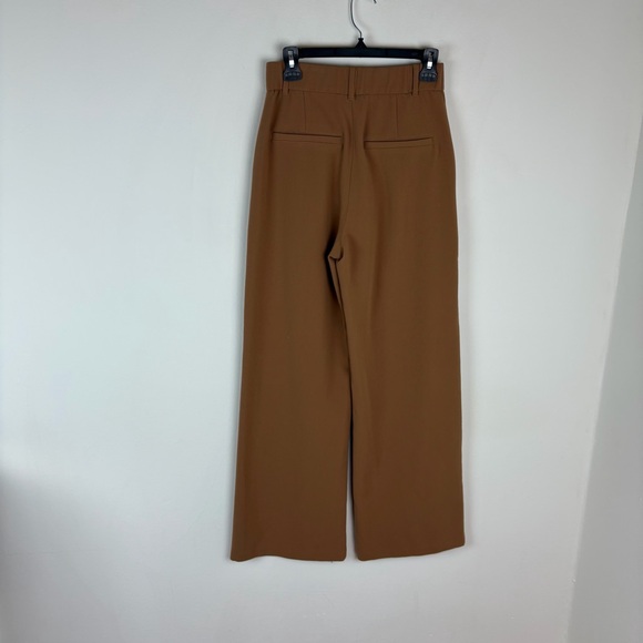 Abercrombie and fitch sloane tailored wide leg pants brown Size S - Picture 5 of 6